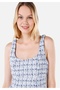Slim Fit Woven Women's Blue Dress - 4