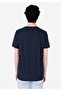 Regular Fit Round Neck Striped Men's Navy Blue Short Sleeve Pocketless T-Shirt - 2