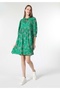 Regular Fit Women's Green Dress