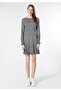 Slim Fit Women's Navy Blue Dress - 4
