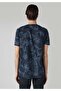 Regular Fit Round Neck Knitted Printed Pocketless Men's Navy Blue Short Sleeve T-Shirt - 2