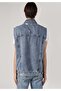 Comfortable Fit Blue Men's Jean Vest Cl1062452 - 2