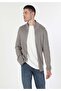 Slim Fit Men's Gray Cardigan - 3
