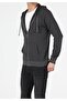 سويت شيرت رجالي من النوع Regular Fit بغطاء رأس بلون أنثراسايت - 3