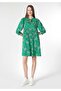 Regular Fit Women's Green Dress - 3