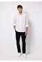 Slim Fit Mid-Waist Straight-Leg Men's Black Buttoned Trousers - 3