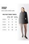 SS6114 Padded Shoulders Shirt Dress with Front Knot - 4