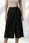Black Asymmetrical Detailed and Pocketed Relaxed Fit Shorts - 3