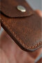 Genuine Frisco Leather Card Holder Wallet – Handmade, Minimal Design with Snap Closure, Slim & Stylish - Brown - 8