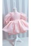 Karolin Girls' Puffy Balloon Sleeve Evening Dress - Special Occasion Dress - 3