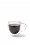Set of 4 Cappuccino Cups with Handles, Latte Cups, Double Walled Americano Cups, 250 ml Coffee Cups - 4