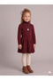Girl's Hair Braided Turtleneck Knitwear Dress