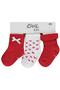 Set of 3 6-Piece Baby Girl Socks with Bow Accessories - 6
