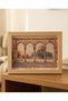 Wall Painting Jerusalem Dome of the Rock Al-Aqsa Mosque Wooden Frame 15X20 cm