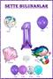 1 Year Old Mermaid Themed Birthday Party Celebration Set Concept 2 - 3
