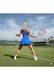 Blue High Waist Polyamide Fabric Sports Skirt with Side Pocket Pockets - 2