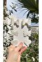 White Stella Glitter Bow Heart Butterfly (Metal 5cm /3Cm with Clip 6-Pack)