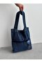 Women's Shoulder Strap Denim/Jean Bag - 4