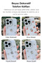iPhone 15 Pro Max Case Glitter Transparent Pole Cover with Airbag Design - 4