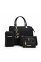 Full Set 5-Section Shoulder Bag + 3-Section Phone Bag with Shoulder Strap + Wallet + Makeup Bag