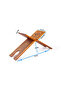 Seljuk Burning Patterned Wooden Rahle - Large - 65 cm - 3