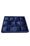 12 Compartment Wooden Watch Box Baby Face Fabric Watch Organizer - 2