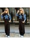 Perfect 2-Ply Denim Striped Track Suit Without Sardon 1802
