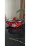 Red Polka Dot 22cm 2.7 Liter Enamel Pot Milk Yogurt Soup Pot - 4