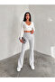 Women's High Waist Combed Cotton Spanish Leggings Trousers