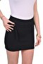 Black Belt Pack Mini Skirts - High Waist Buckle Detail Flared Mini Skirts - 3