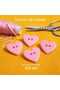 Polyester Heart Pink Button 2.5 Cm1 Pack 6 Pieces - 2