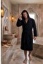 Hooded Bathrobe, Curly Bathrobe, 100% Cotton, Hammam Sauna Bathrobe, Women'S/Men's Unisex Bathrobe - 2
