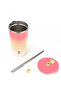 Candy Tumbler Vacuum Stainless Steel Thermos 600 ML Pink - 3