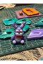 Fnaf Figure Keychain Handmade Bonnie Charm Accessory (Figure Approximately 5cm)