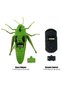 Interactive toy, Grasshopper with remote control, green, brick, 12cm - 3