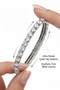 Bracelet Women's 316L Stainless Steel Waterway Crystal Stone |   Silver Color Anti-Tarnish Flexible Comfort Design - 3