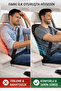 Anti-Sweat Car Seat Cushion Set with Pockets, Easy to Install, Universal Protective Cover, Fabric Blue - 4