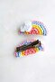 2 Handmade Rainbow Hair Clips - 3