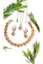 Bracelet, Xupingg Earrings and Chain Necklace Luxe Series Stamped with Stones Gold/Rose Color Plated + Gift Package - 2