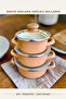 3-Piece Pot Set (12cm- 14cm- 16cm) Small Size Brown - 2