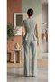 Embellished Waist Detailed Denim Two-Piece Set - Designer Cut - Stylish Summer Denim - 2