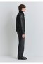 Faux Fur Detailed Black Faux Leather Jacket Regular Fit / Regular Cut 0110670-71379 - 7