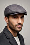 Unisex Black Straw Cap Hat |   Summer Breathable Knitted Italian Style Flat Cap
