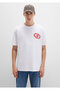 Jeans Printed White T-Shirt Loose Fit / Loose Relaxed Fit 0612898-620 - 3