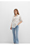 Striped Ecru Shirt Loose Fit / Relaxed Fit 1211201-83926 - 4