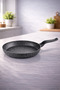 Eco Diez 30 cm Granite Pan Black |   Non-Stick, Fireproof, Scratch-Resistant |   Large Size Meat Chicken Fish Vegetable Crepe Cooking Pan |   Ergonomic Handle