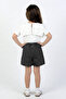 Girl's Shorts Skirt Set with Diamond Stone Detail - 3