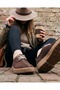 Genuine Leather Rubber Sole Casual Women's Shoes - Z251002 - 2