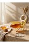 Stylish Bee-Shaped Honey Jar with Spoon, Gold Mica Bee Design Honey and Jam Container, Breakfast Serving Container - 2