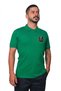Company-Specific Printed You Wear Polo Collar Combed Cotton T-Shirt Green